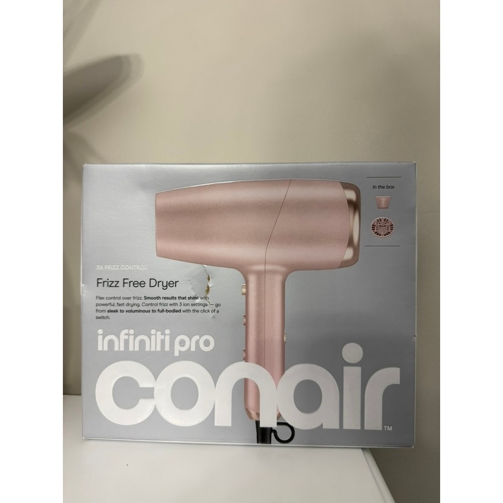 Conair Hair Dryer Unisex OS Rose Gold Infiniti Pro Frizz Free 1875W NWT